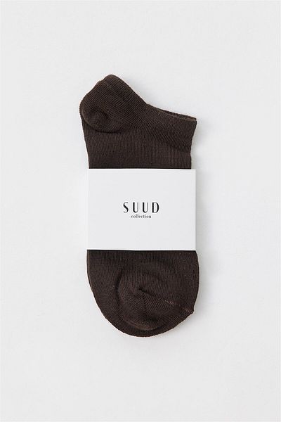 Suud Collection Горчиво кафяви памучни ботуши Чорапи