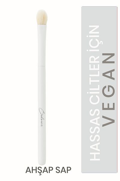 Soho N.Y.C. Vegan Flat Conical Shading Makeup Brush-v703-wooden Handle 15cm