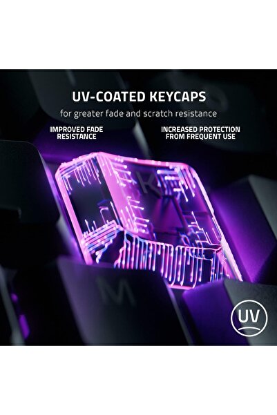 RAZER Ornata V3 Gaming Keyboard - US Layout, Low-Profile, Mecha-Membrane, RGB, Black