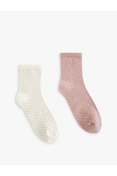 Koton KT - Set de 2 șosete cu buline, multicolore