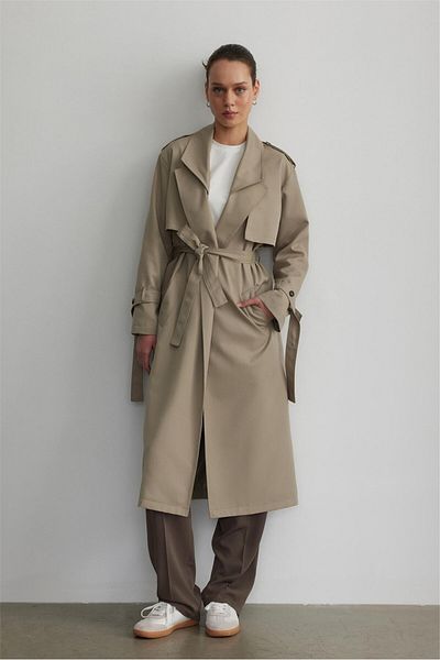 Suud Collection Trencz w kolorze khaki z 1980 r., reedycja