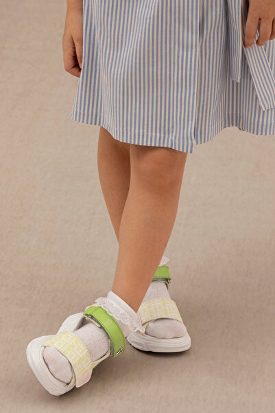 U.S. Polo Assn. Sandale galbene neon pentru fete 50266840-VR168