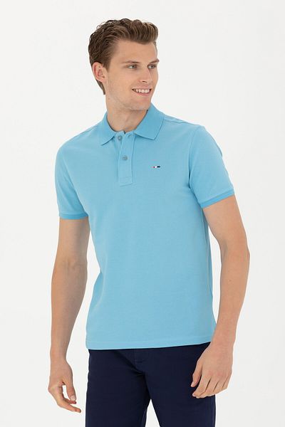 U.S. Polo Assn. Ανδρικό μπλουζάκι Basic Turquoise 50267011-VR093