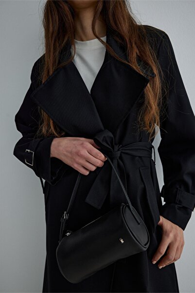 Suud Collection Trenčkot Black Rowe Gabardine