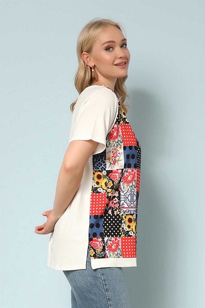 Two Mail Ecru Plus Size Blouse