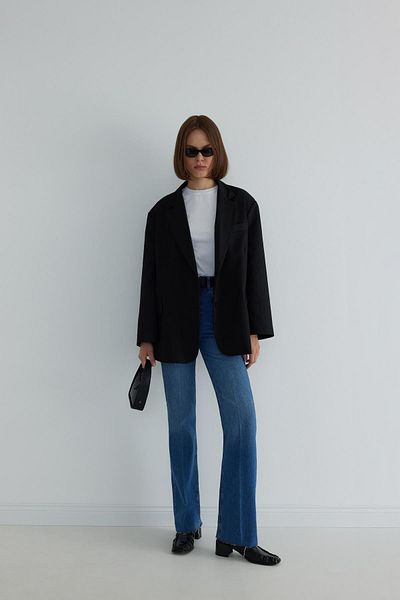 Suud Collection Fekete férfias blézer dzseki