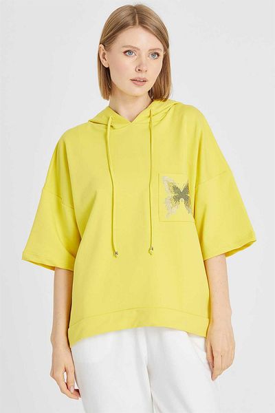 Two Mail Butterfly Blouse Yellow