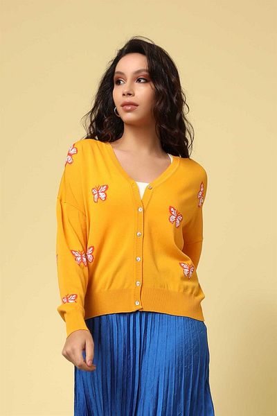 Two Mail Mango Butterfly Cardigan