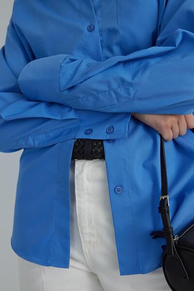 Suud Collection Blue Nili Poplin Shirt