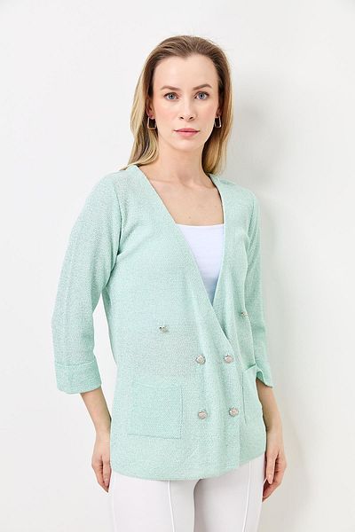 Two Mail Brass Cardigan with Pockets MINT