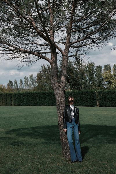 Suud Collection Černá bunda Amy z umělé kůže