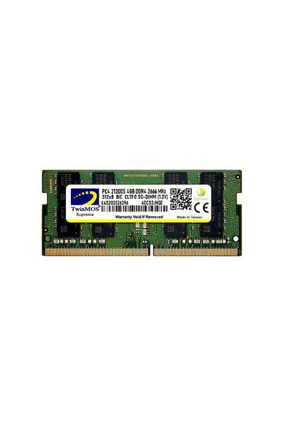 TwinMOS Sodimm 4 جيجابايت 2666 ميجا هرتز Ddr4 رام للكمبيوتر المحمول