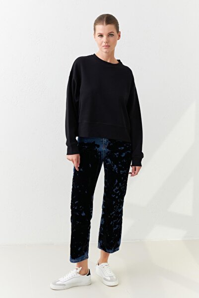 Setre Hanorac negru cu mânecă lungă