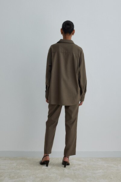 Suud Collection Mliečna káva Jil Carrot Cut Nohavice