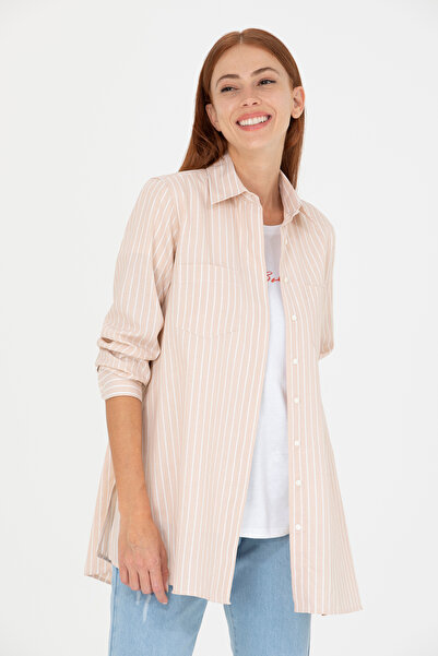 U.S. Polo Assn. تونيك الجمل بأكمام طويلة للنساء 50266745-VR015