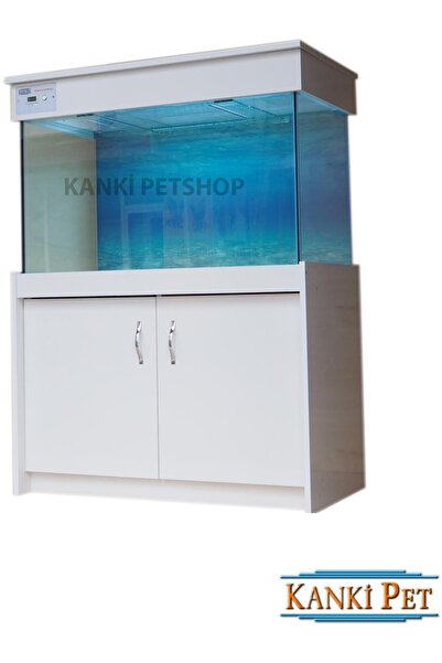Kanki Pet Akvaryum Mobilyalı lüks led Aydınlatmalı 120 x 50 x 60 cm (360 Litre)