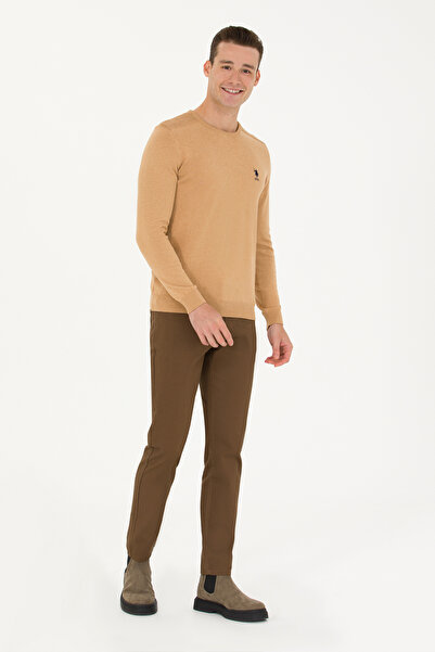 U.S. Polo Assn. Мъжки пуловер Sand Melange Basic 50269003-VR123