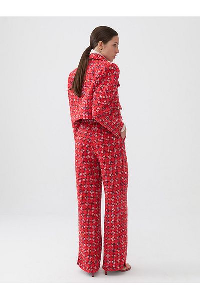 Nocturne High Waist Tweed Trousers - Stylish and Comfortable