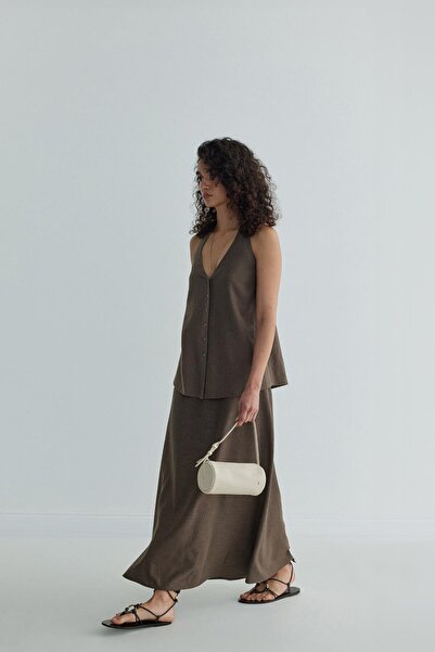 Suud Collection Béžová taška na bagetu Lal