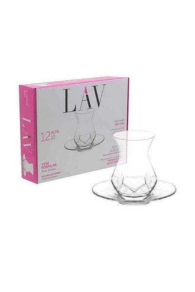 banduff 12 Piece Modern Design Glass Tea Set