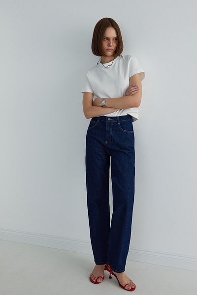 Suud Collection Bequemes Basic-T-Shirt in Ecru