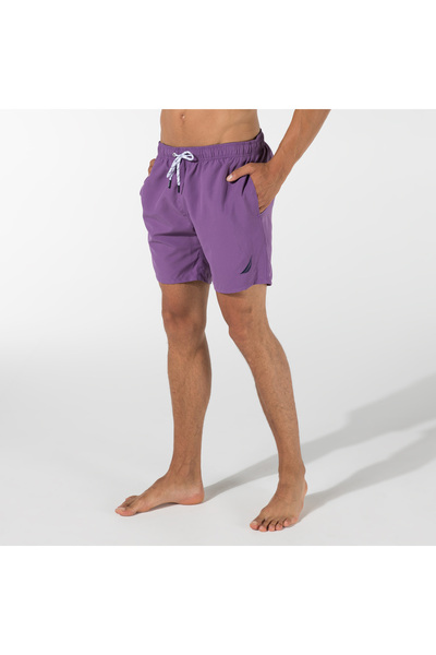 Nautica Erkek Mor Regular Fit Deniz Şortu