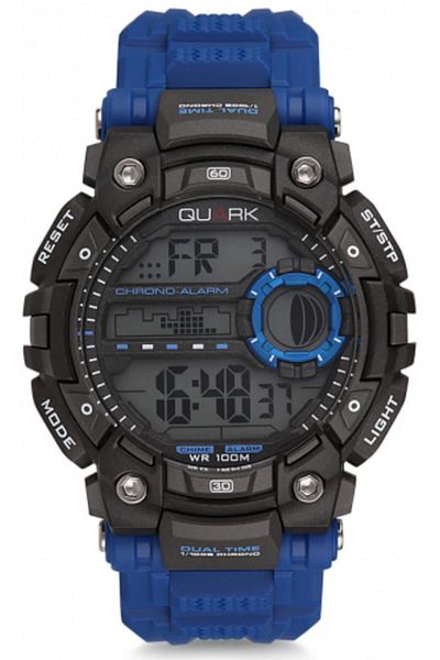 Quark Qu-16720-04 Digital Men's Wristwatch - With Cord Gift