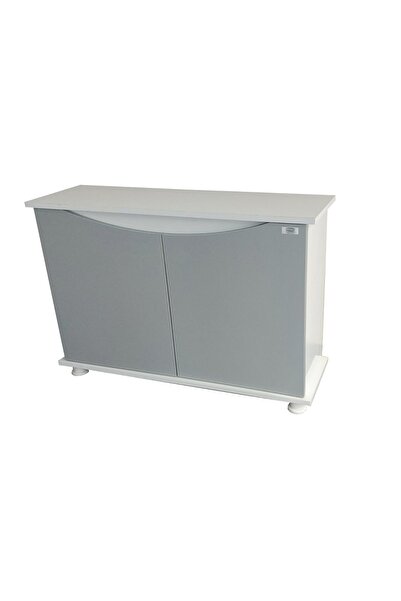 Kanki Pet Akvaryum Sehpası 100 Cm MDF KP1000125GR Flex Gri Kapaklı 100x31x69 cm