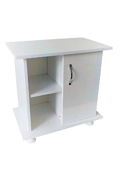 Kanki Pet Akvaryum Sehpası Düz 65 Cm Beyaz 65x40x67