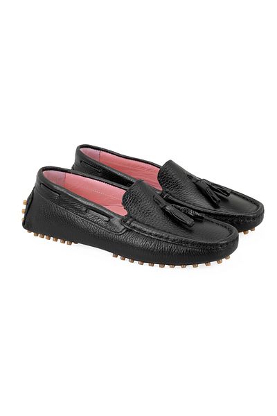 Desa Loafer de damă din piele neagră