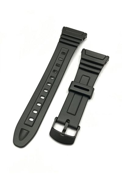 Casio W-96h Original Black Color Silicone Watch Band Strap