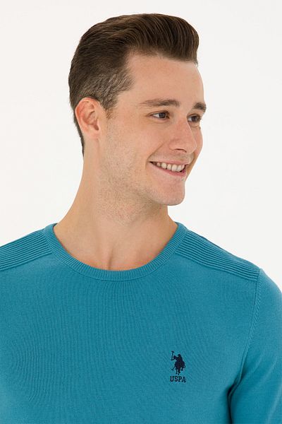 U.S. Polo Assn. Men's Petrol Basic Sweater 50269003 -Vr102