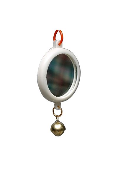 KARDELEN PET Bird Toy Round Mirror with Bell