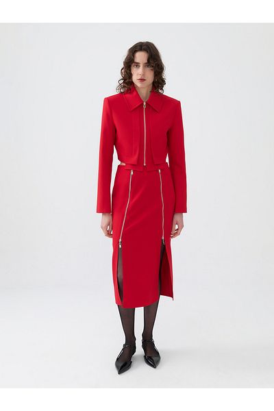 Nocturne Pencil Skirt - Zipper Design