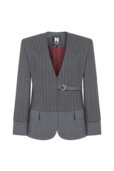 Nocturne Padded Striped Jacket