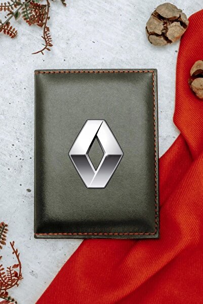 HEDİYEDİYE Renault Ruhsat Kılıfı Siyah Ruhsat Kabı