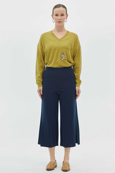 Two Mail YIRTMAÇLI TRİKO PANTOLON LACIVERT