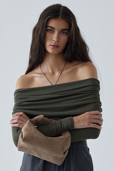 Suud Collection Велурена чанта Gina Mink