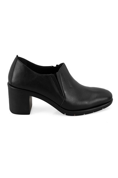 Desa Pantofi de damă, negri, confortabili, din piele, cu toc