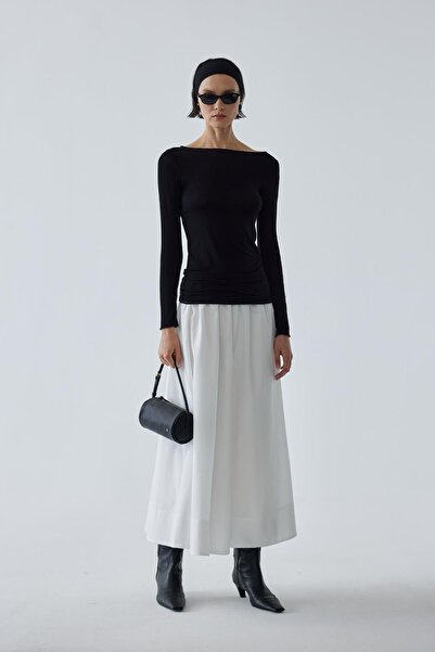 Suud Collection Black Lal Baguette Bag