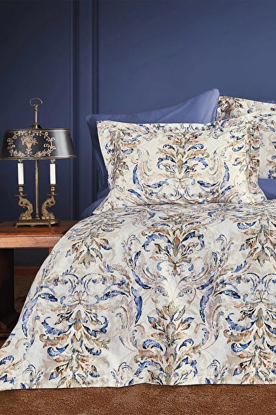 İssimo Home Fageut 300 TC (120 Tel) Dijital Pamuk Saten Nevresim Takımı Aile ...