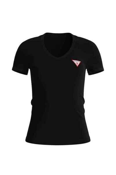 Guess Mini Triangle Kadın Slim Fit T-shirt