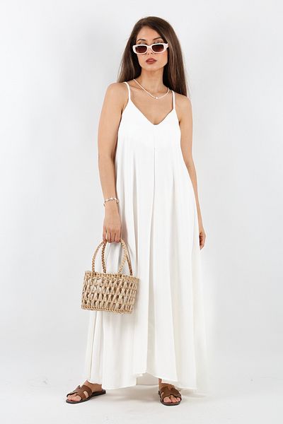 Ritnice Portofino Ecru Women's Dress - Comfortable Cut and Adjustable Straps