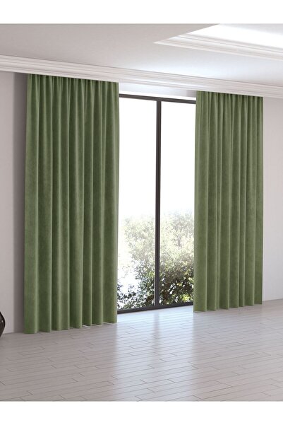 Perle Home Daily Series Olive Leaf Island Background Curtain