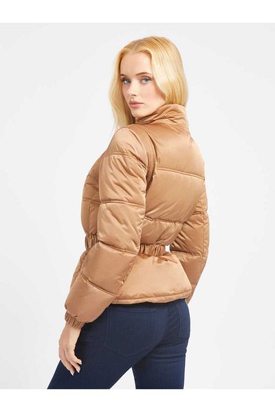 Guess Palton din satin Lucia rezistent la apă cu geantă de talie PALTON W3BL19WEX12 F1AZ