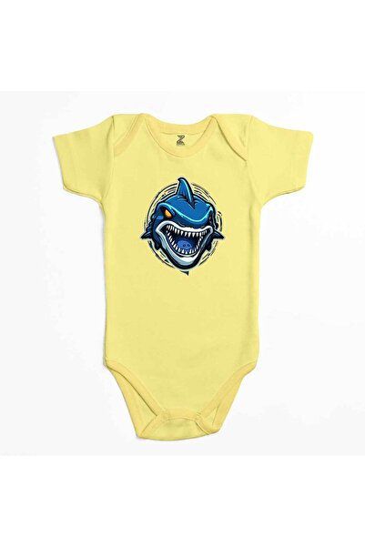 CrowsGate بدلة أطفال باللون الأزرق القرش الأصفر