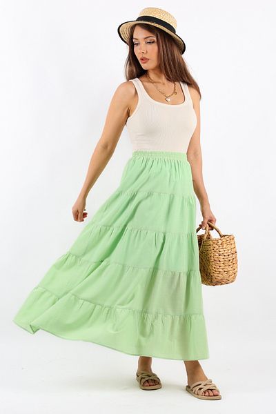 Ritnice Дълга дамска пола Rita Cotton Green