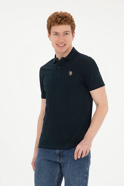 U.S. Polo Assn. Ανδρικό μπλουζάκι Dark Navy Blue Basic 50267944-VR100