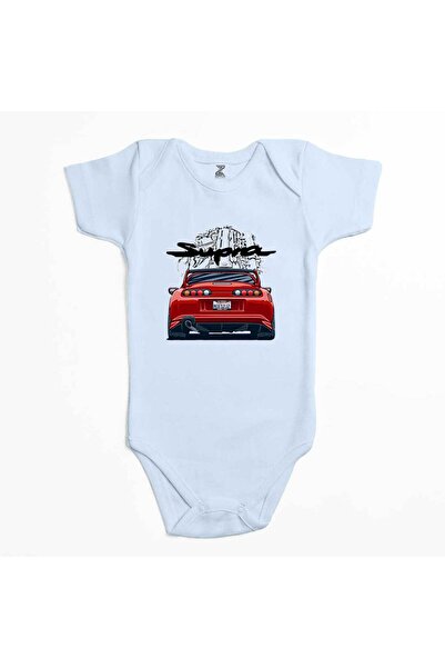 CrowsGate تويوتا سوبرا 2jz بدلة أطفال باللون الأزرق