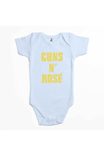 CrowsGate بدلة أطفال من Guns N Rose باللون الأصفر والأزرق